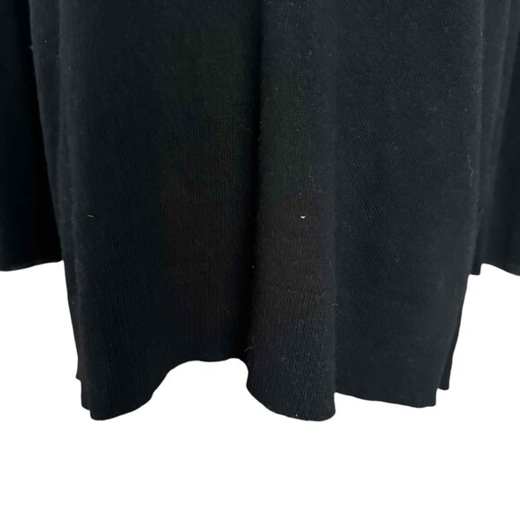 Fate Black Womens Sweater Long Sleeve Color Blocked Cuffs Boat Neck Medium - Picture 9 of 15